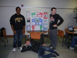My group, Group 11, with our poster. What do you think? 