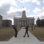 My friends decided to help out and make sure I knew where the Old Capitol was :P