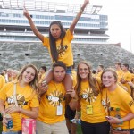 Some of my small group having fun at Kinnick