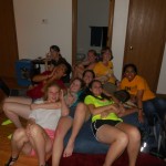My friends on the giant beanbag chair :)
