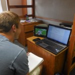 Multi-tasking: Watching a football game while doing Organic Chemistry homework