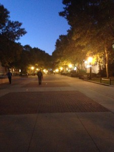 T. Anne Cleary Walkway at Night!