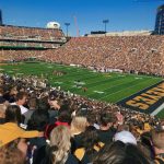 Crowd watching an Iowa Hawkeyes Football Game