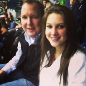 Dad and I at the Notre Dame game