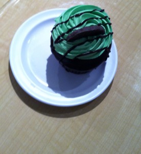 Thin Mint cupcake